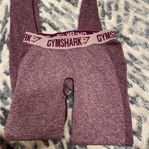 Gymshark Flex Leggings Dark Ruby Marl Size medium